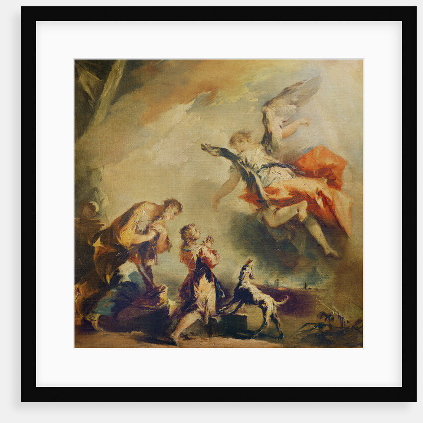 The Story of Tobias, the departure of the Archangel Raphael, c. 1750 by Francesco Guardi