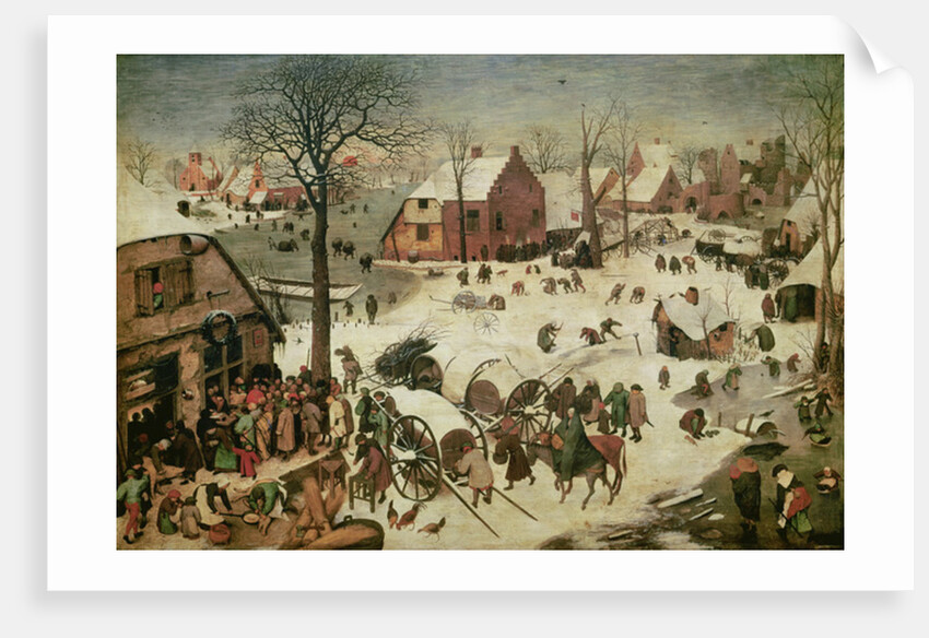 The Census at Bethlehem, 1566 by Pieter the Elder Bruegel