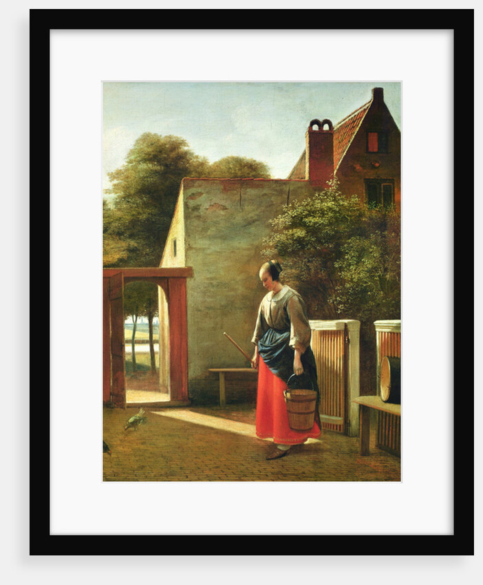The Servant in the Courtyard, c.1660 by Pieter de Hooch