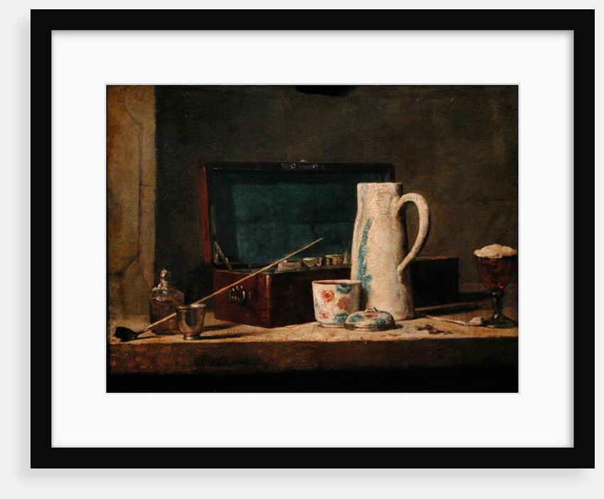 Still Life of Pipes and a Drinking Glass by Jean-Baptiste Simeon Chardin