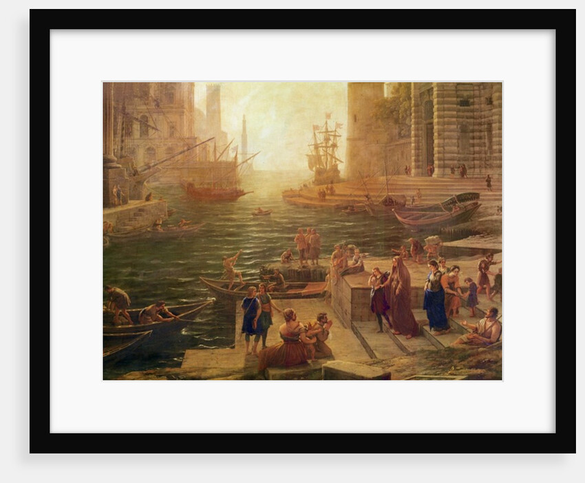 The boarding of the Holy Roman Saint Paul at Ostia, 1639-40 by Claude Lorrain