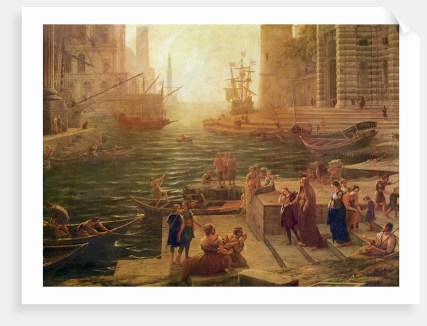 The boarding of the Holy Roman Saint Paul at Ostia, 1639-40 by Claude Lorrain