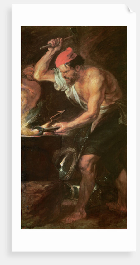 Vulcan forging Jupiter's Lightening Bolts, 1636-38 by Peter Paul Rubens