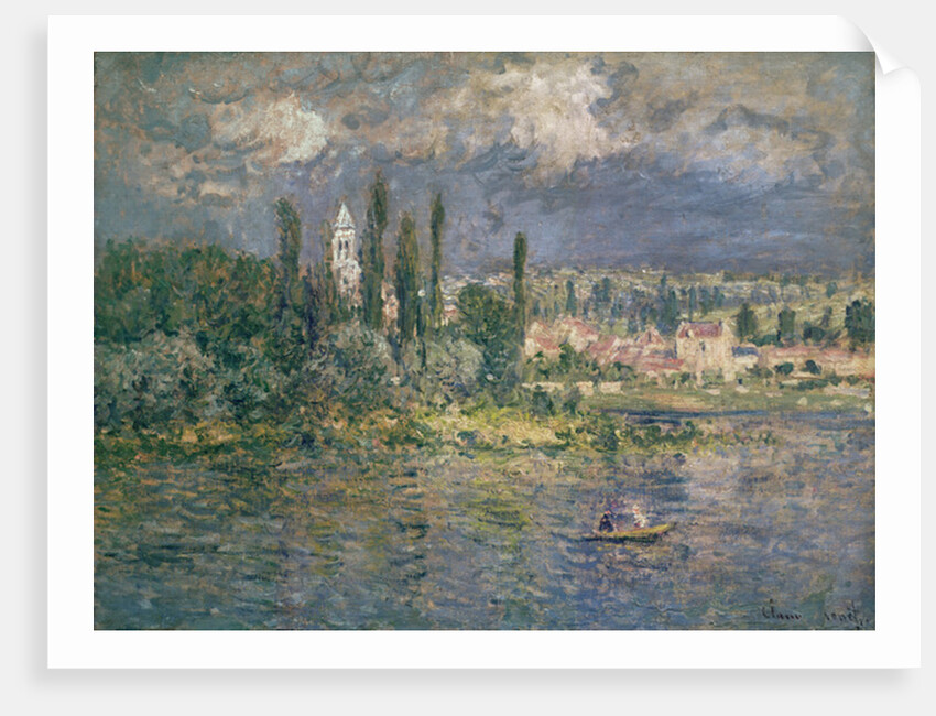 Landscape with a Thunderstorm, Vetheuil, 1880 by Claude Monet