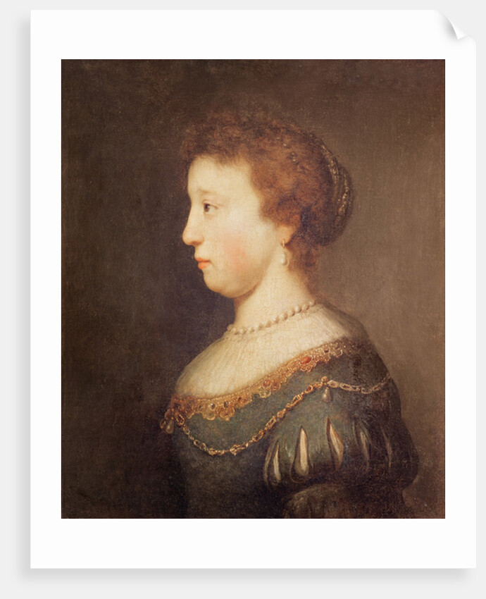 Portrait of a Woman by Rembrandt Harmensz. van Rijn