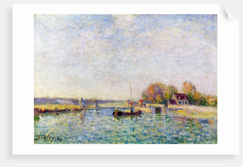 The Canal, 1884 by Alfred Sisley