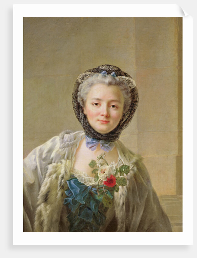 Portrait of Madame Drouais c.1758 by Francois-Hubert Drouais