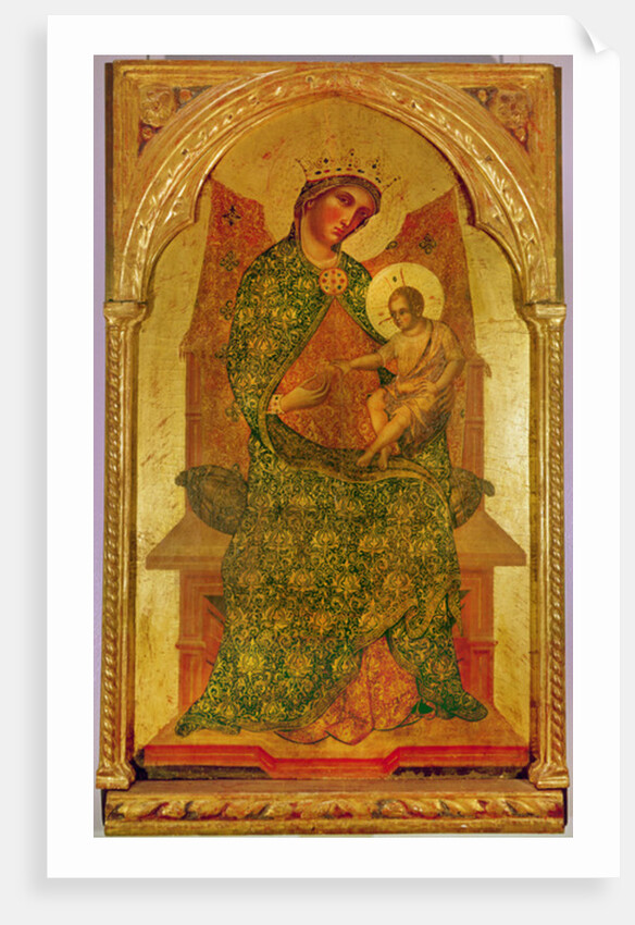 Virgin and Child in the central panel of a Polyptych, 1354 by Paolo Veneziano