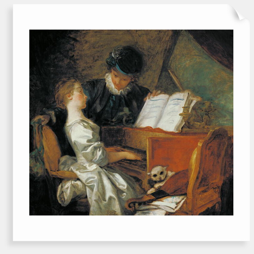 The Music Lesson by Jean-Honore Fragonard