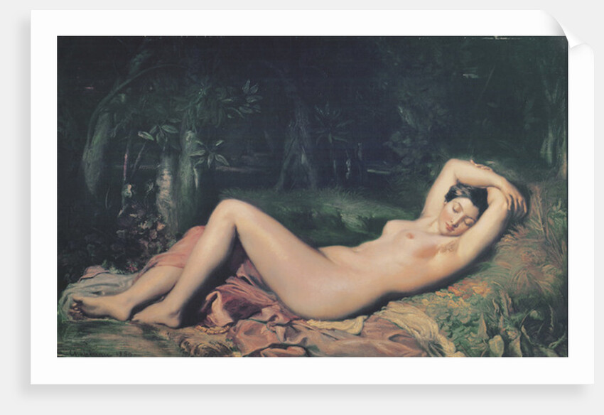 A Sleeping Nymph, 1850 by Theodore Chasseriau