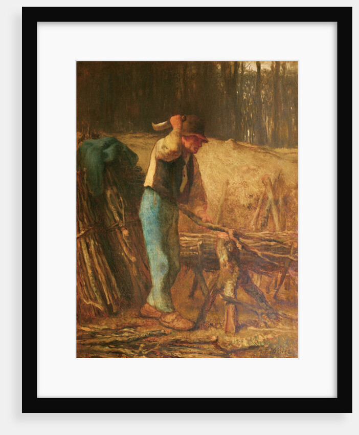 The Wood Splitter by Jean-Francois Millet