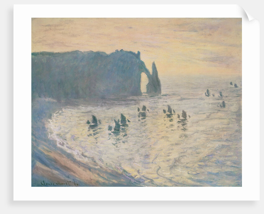 The Cliffs at Etretat, 1886 by Claude Monet