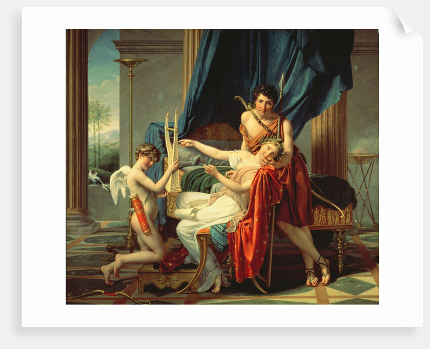 Sappho and Phaon, 1809 by Jacques Louis David
