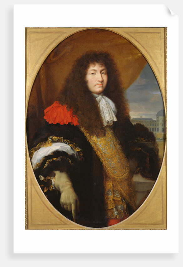 Portrait of Louis XIV, King of France and Navarre, in front of the Tuileries, c. 1643 by Charles Le Brun