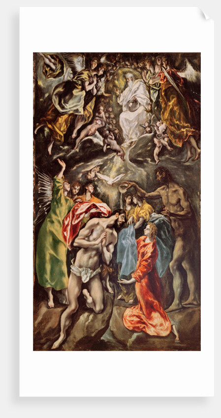 The Baptism of Christ, 1608-14 by El Greco