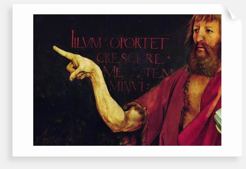 Detail of the arm of John the Baptist by Matthias Grunewald