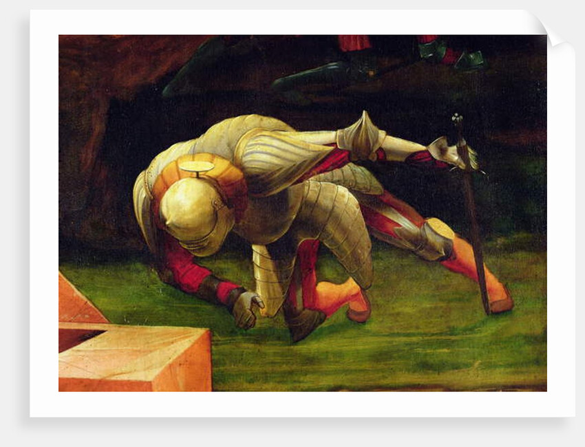 Detail of a falling soldier by Matthias Grunewald