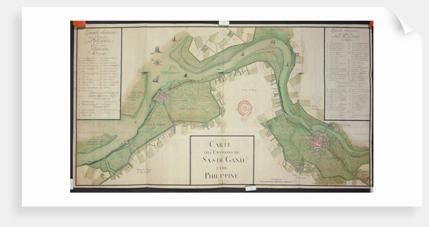 Area around Sas van Gent and Philippine, Netherlands, 1747 by French School