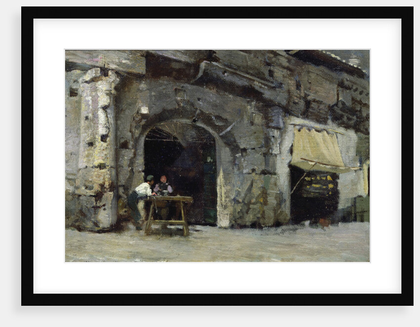 Rome, Dark Shops by Antoine Auguste Ernest Herbert or Hebert