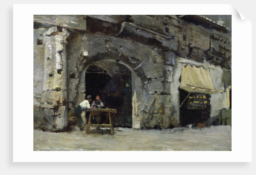 Rome, Dark Shops by Antoine Auguste Ernest Herbert or Hebert