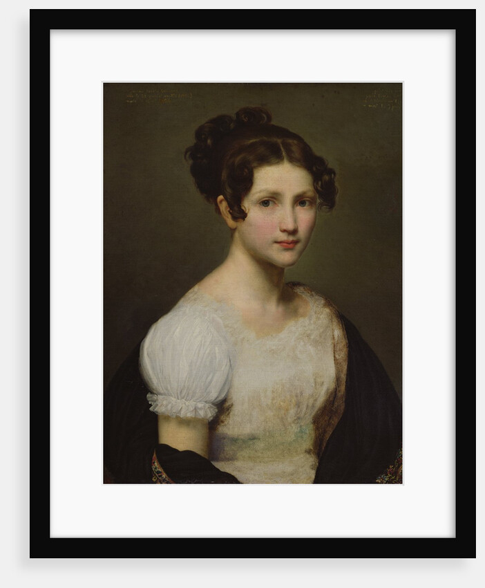 Portrait of Eugénie-Pamela Larivière, sister of the artist by Charles-Philippe Lariviere