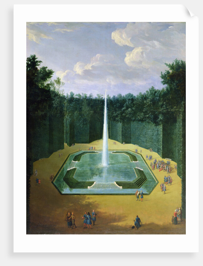 View of the Fountain Obelisk in the Gardens of Versailles by Pierre-Denis Martin