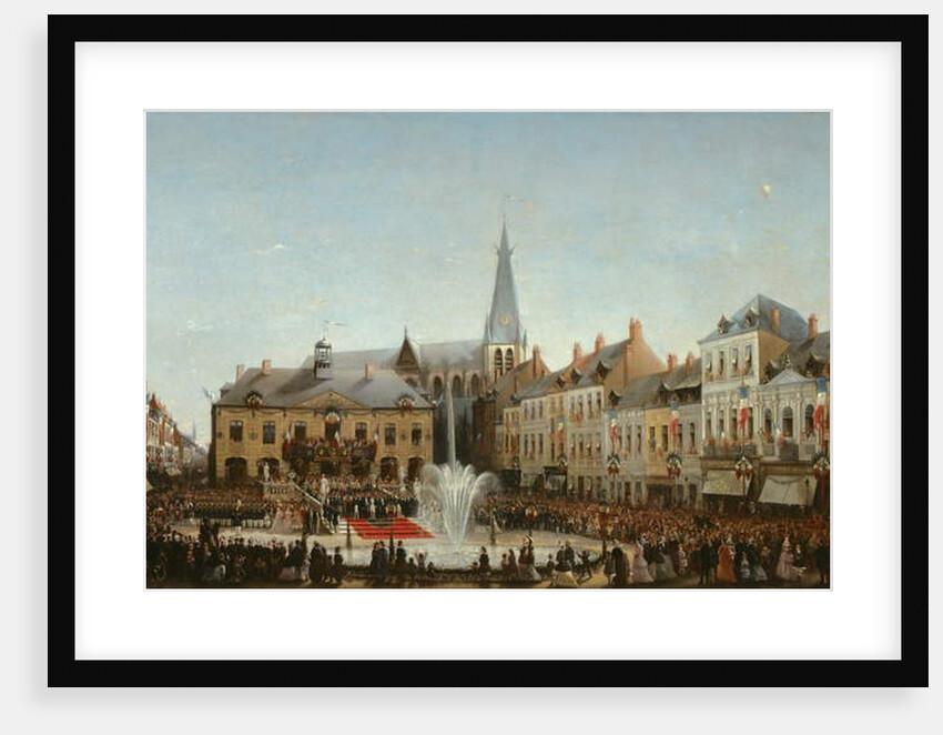 Ceremony of the inauguration of the water of the Lys in Tourcoing in 1863, 1864 by Emile Defrenne