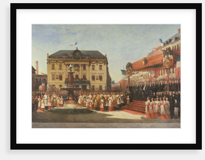 Ceremony for the inauguration of the waters of the Lys river at Roubaix in 1864, 1864 by Emile Defrenne