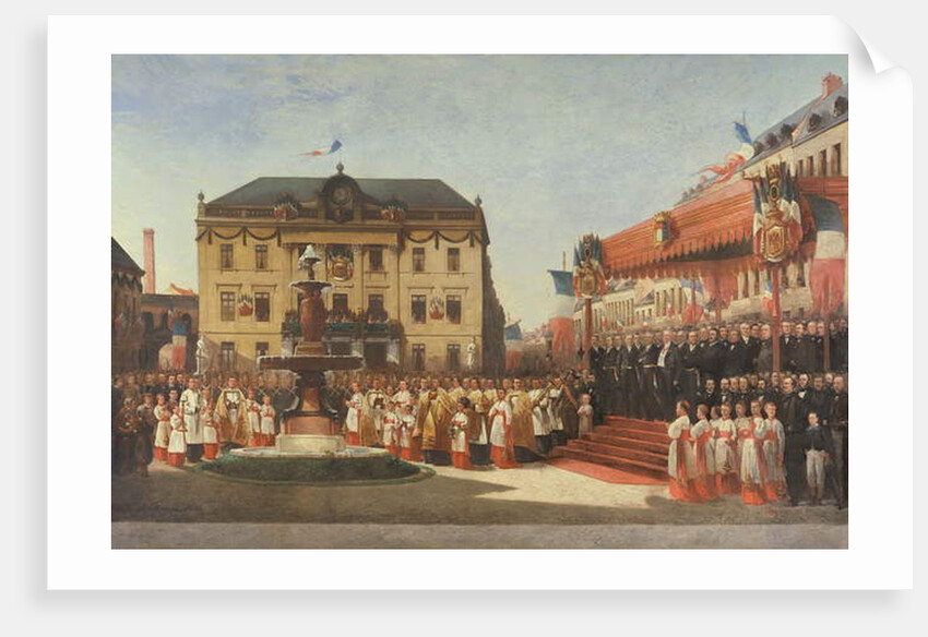 Ceremony for the inauguration of the waters of the Lys river at Roubaix in 1864, 1864 by Emile Defrenne