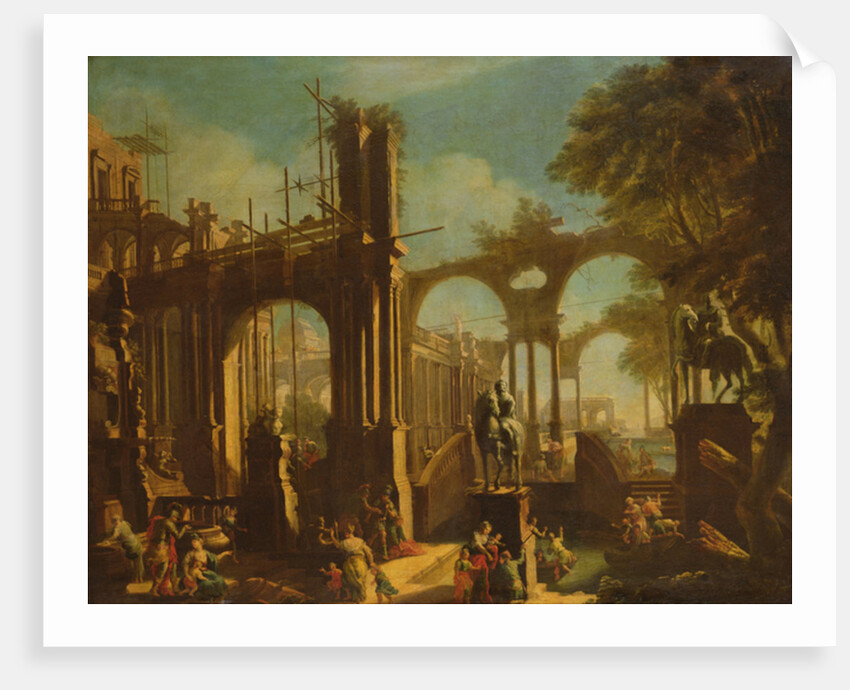 Ruins of the Baths of Caracalla by Giovanni Ghisolfi