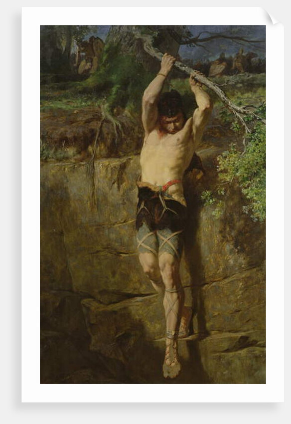 Escape of a Gallic prisoner by Evariste Vital Luminais