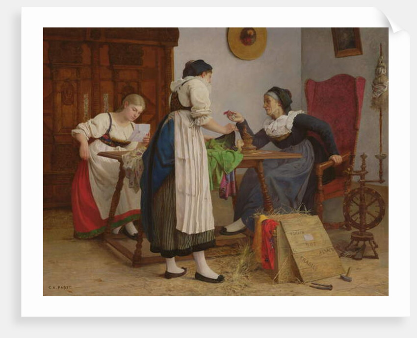 The letter from Tonkin, 1898 by Camille Alfred Pabst