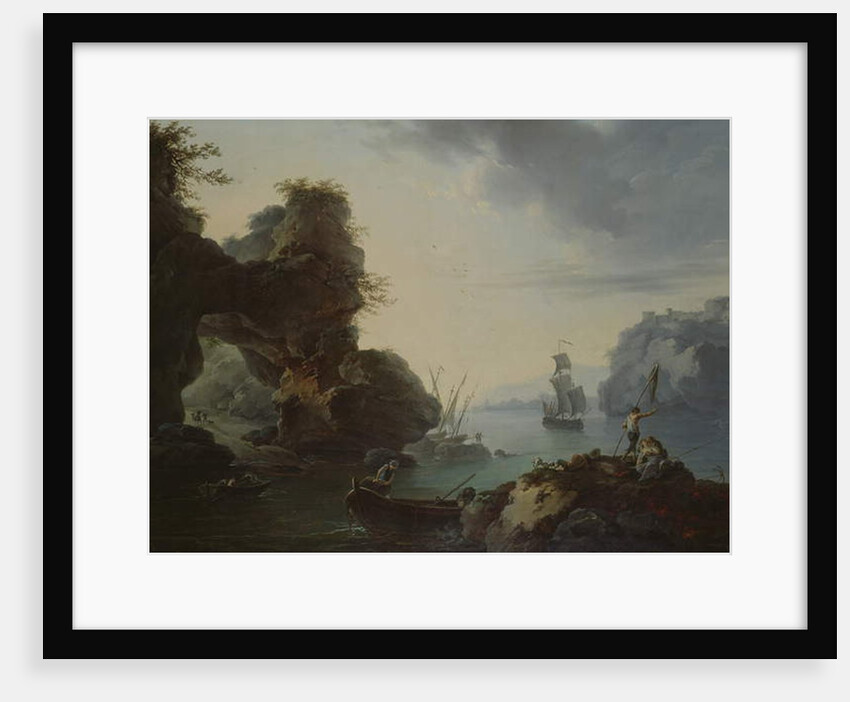 Fishing by Francois Valentin Gazard