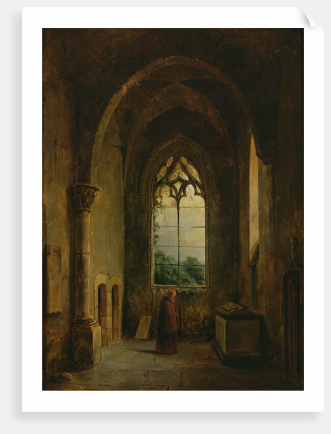 Interior of a Cloister by Louis Jacques Mande Daguerre