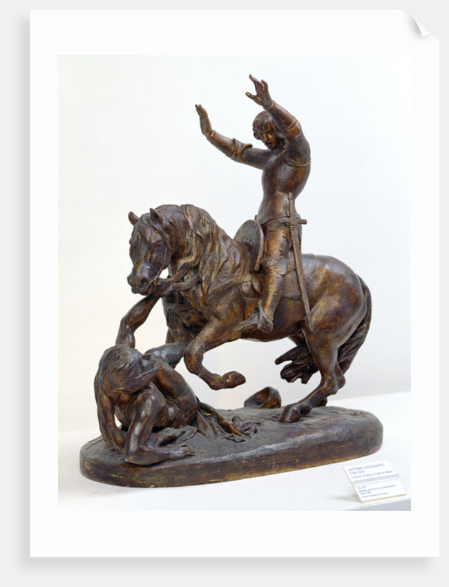 Charles VI in the Forest of Le Mans, 1833 by Antoine Louis Barye