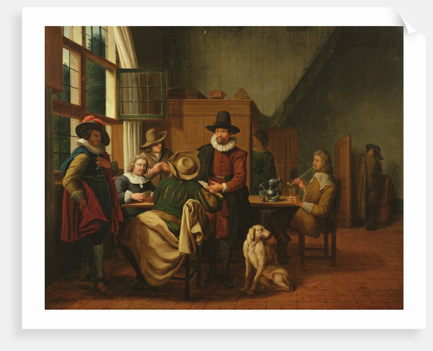 Interior of a tavern by Jan Josef the Elder Horemans