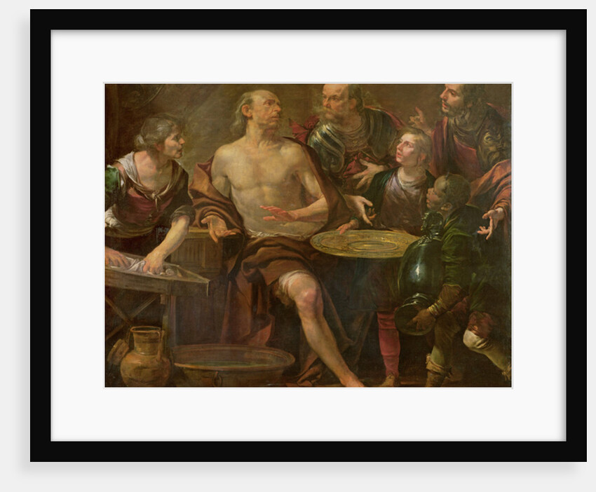 Phocion refusing the gifts of Alexander by Gioacchino Assereto