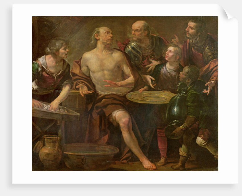 Phocion refusing the gifts of Alexander by Gioacchino Assereto