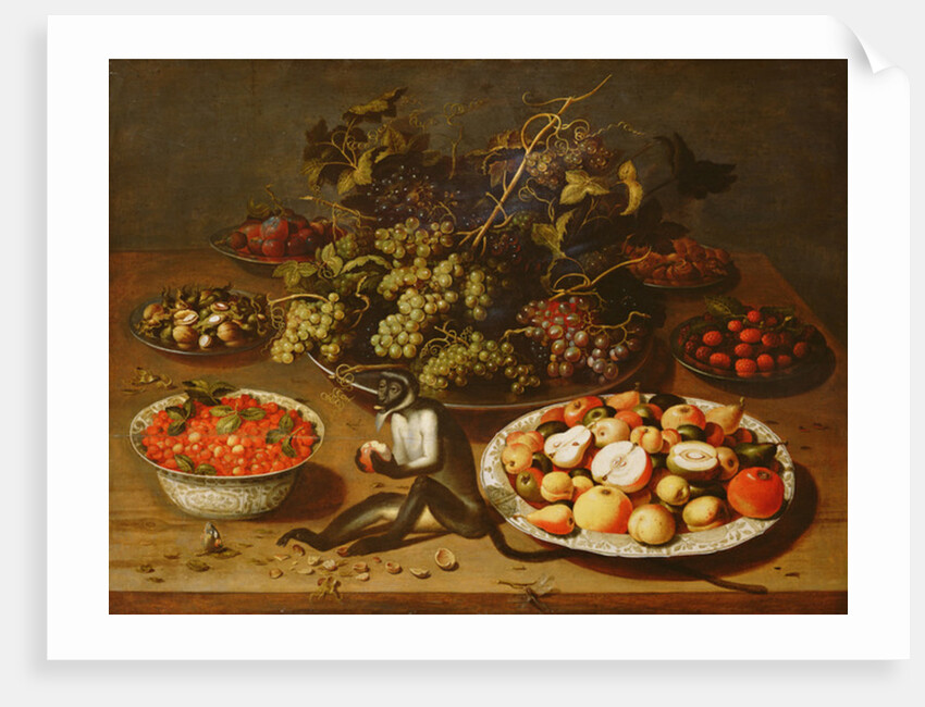 Still Life with Monkey by Osias the Elder Beert