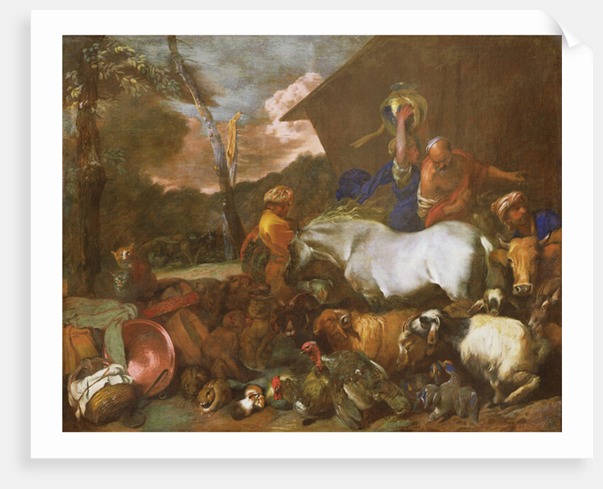 Entering the Ark by Italian School