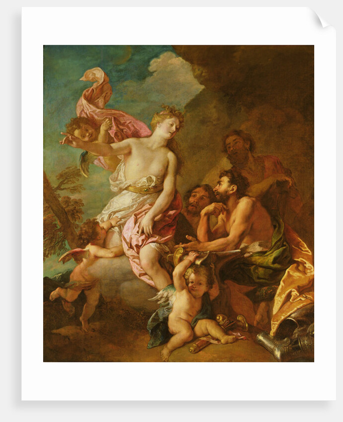 Venus asks Vulcan weapons for Aeneas by Charles de Lafosse