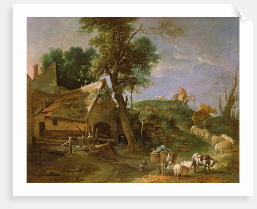 Landscape with Watermill, 1740 by Jean-Baptiste Oudry