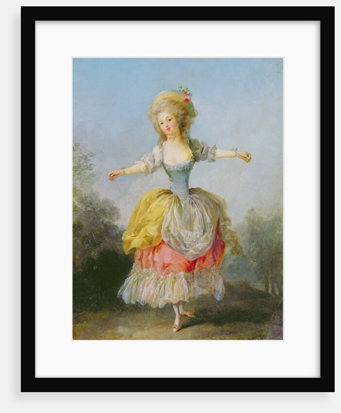 Dancer dressed in Louis XVI costume by Jean-Frederic Schall