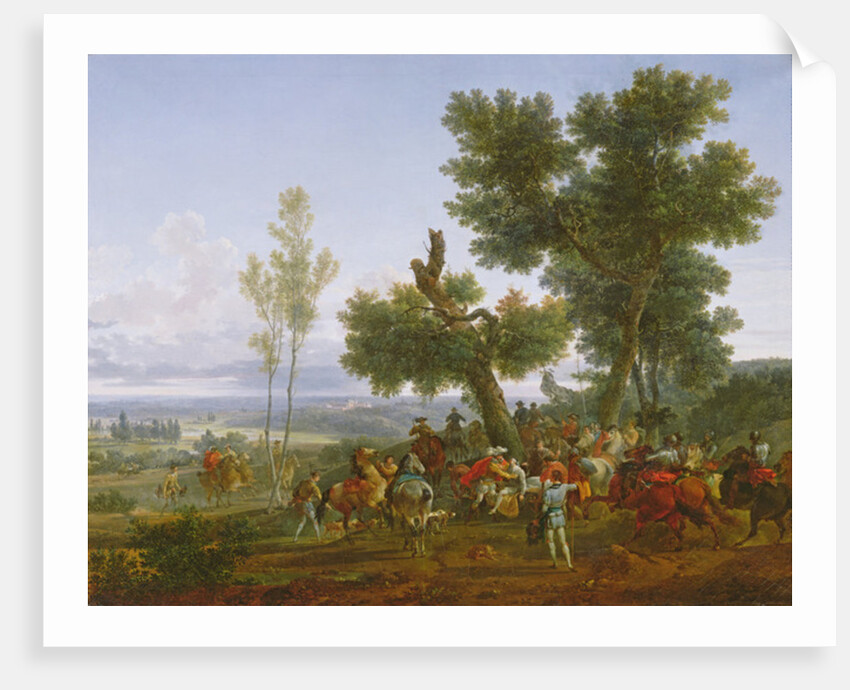 The Meeting of Henry IV, King of France and Navarre, and Maximilien de Béthune, Duke of Sully on the plain of Beuvron by Nicolas Antoine Taunay