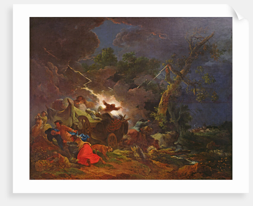 Peasants Surprised by a Storm, c.1770 by Philip James de Loutherbourg