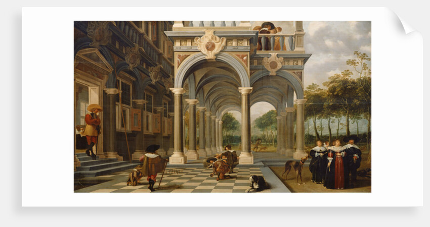 Skittle Players, 1637 by Dirck van Delen