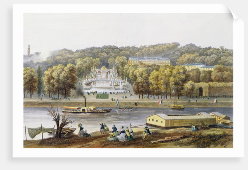 Palace and Park of Saint-Cloud by Isodore Laurent Deroy