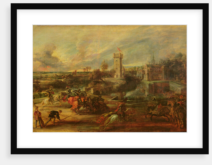 Tournament by the Moat of Steen Castle by Peter Paul Rubens