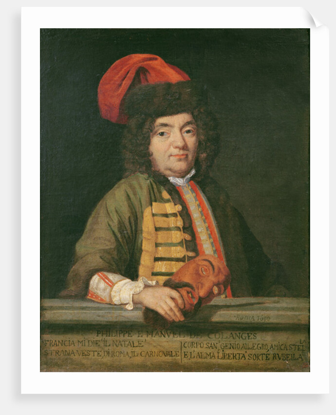 Portrait of Philippe Emmanuel de Coulanges dressed for carnival, 1690 by Italian School