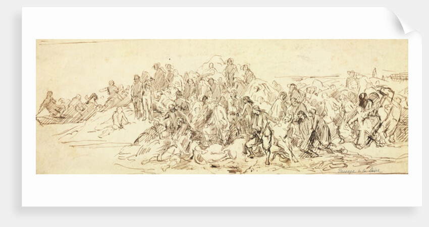 Crossing of the Loire in October 1793 by Emile Jean Horace Vernet